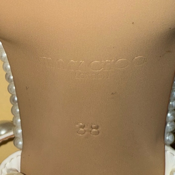 Jimmy Choo Sacaria 100 Block Heels 38/ 7 wedding shoes - Picture 7 of 7